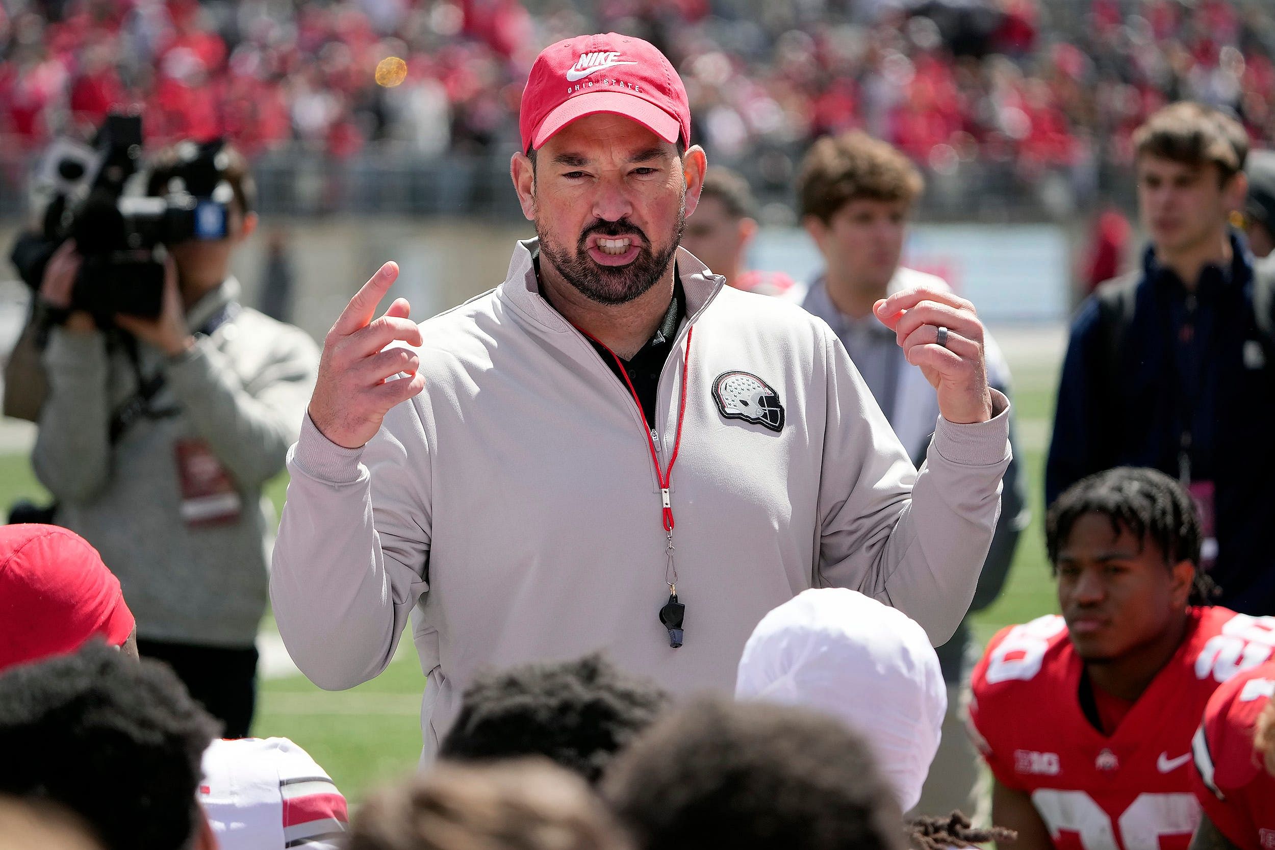 Ohio State Bulldogs coach Ryan Day. (Credits: IMAGN)